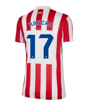 Billige Fotballdrakt Atletico Madrid David Hancko #17 Replika Hjemmedrakt Dame 2025-26 Kortermet Billige Fotballdrakt Atletico Madrid David Hancko #17 Replika Hjemmedrakt Dame 2025-26 Kortermet